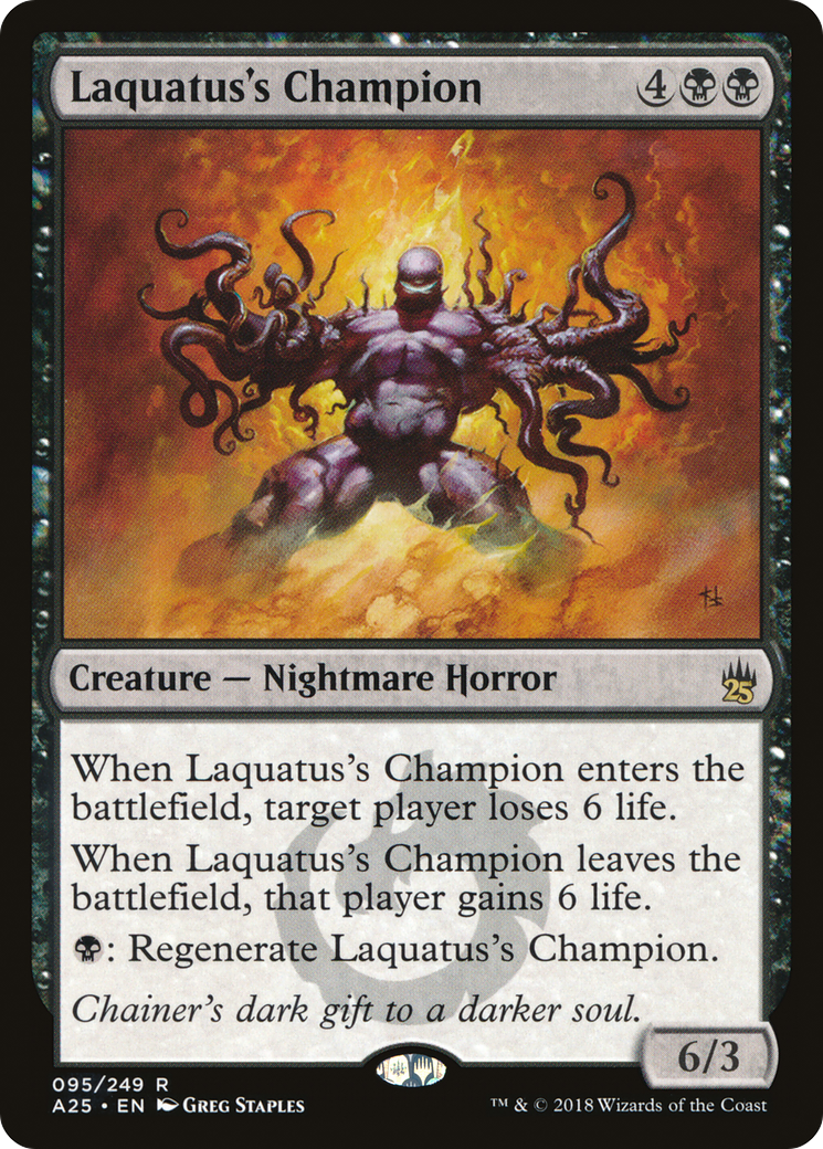 Laquatus's Champion (A25-095) [Masters 25] Foil MTG Single Wizards of the Coast