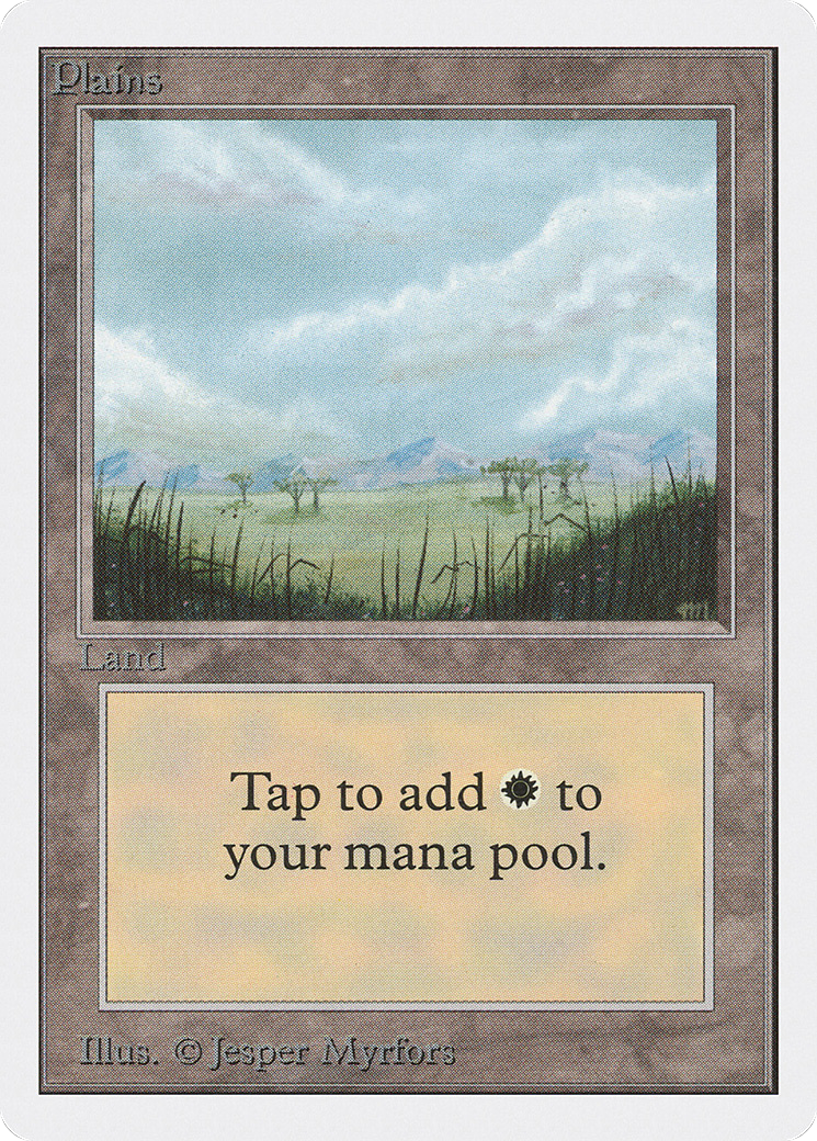 Plains (2ED-289) [Oldschool] Unlimited Edition MTG Single Wizards of the Coast