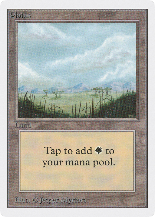 Plains (2ED-289) [Oldschool] Unlimited Edition MTG Single Wizards of the Coast
