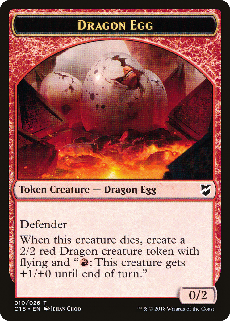 Dragon Egg (TC18-010) [Tokens] Commander 2018 Tokens MTG Single Wizards of the Coast