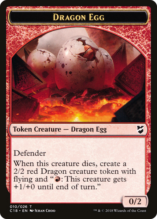 Dragon Egg (TC18-010) [Tokens] Commander 2018 Tokens MTG Single Wizards of the Coast