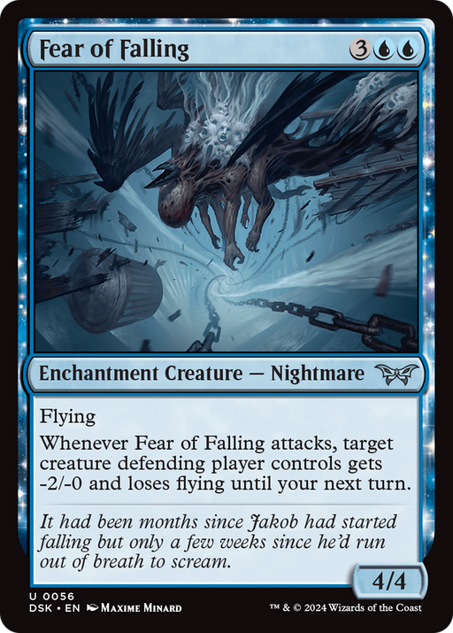 Fear of Falling (DSK-056) [Duskmourn: House of Horror] Foil MTG Single Wizards of the Coast