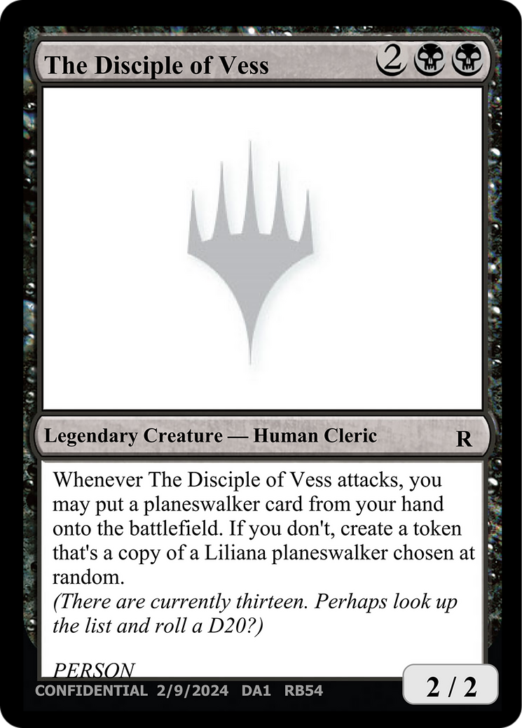 The Disciple of Vess (UNK-RB54) [Misc] Unknown Event MTG Single Wizards of the Coast
