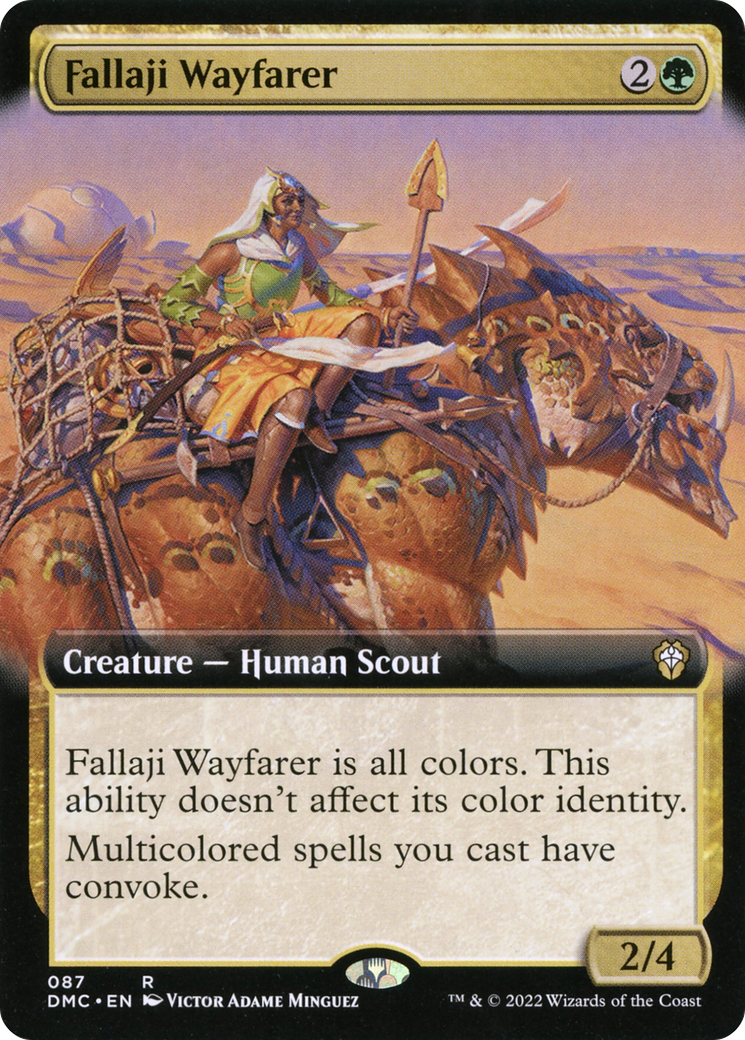 Fallaji Wayfarer (DMC-087) [Dominaria United Commander] (Extended Art) MTG Single Wizards of the Coast