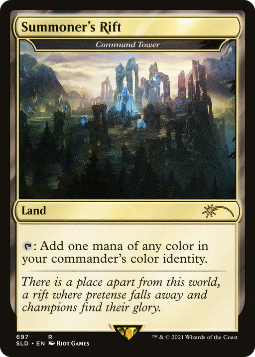 Summoner's Rift - Command Tower (SLD-697) [Secret Lair] Drop MTG Single Wizards of the Coast