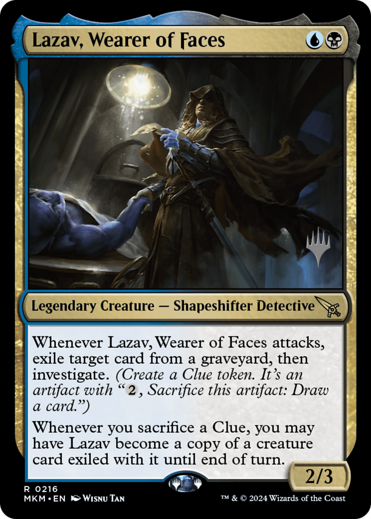 Lazav, Wearer of Faces (PPMKM-216) [Murders at Karlov Manor Promos] MTG Single Wizards of the Coast