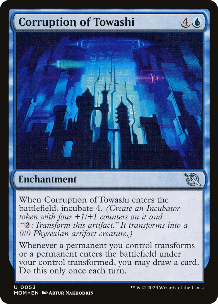 Corruption of Towashi (MOM-053) [March of the Machine] Foil MTG Single Wizards of the Coast