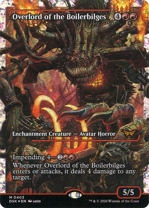 Overlord of the Boilerbilges (Fracture Foil) (DSK-403) [Duskmourn: House of Horror] (Showcase) Foil MTG Single Wizards of the Coast