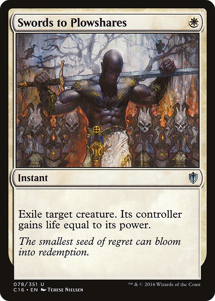Swords to Plowshares (C16-078) [Commander 2016] MTG Single Wizards of the Coast