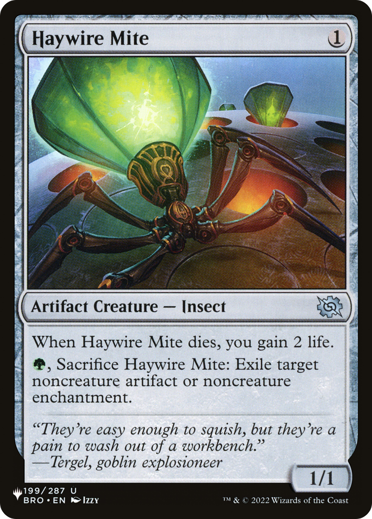 Haywire Mite (LIST-199/012) [Mystery Booster] The List MTG Single Wizards of the Coast