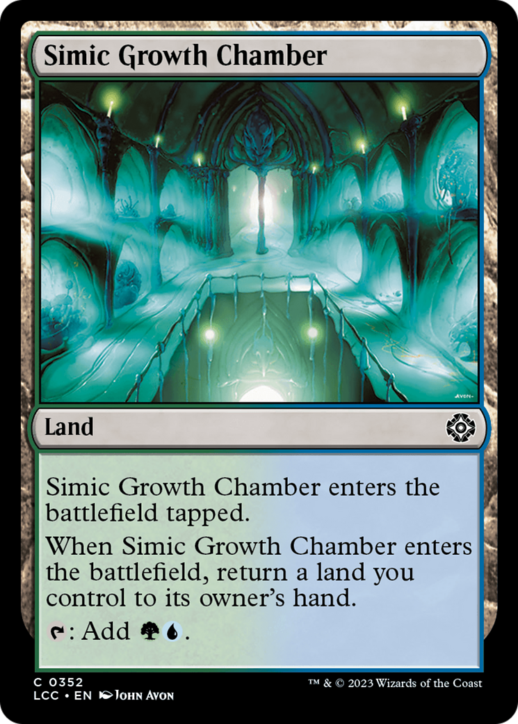 Simic Growth Chamber (LCC-352) [The Lost Caverns of Ixalan Commander] MTG Single Wizards of the Coast