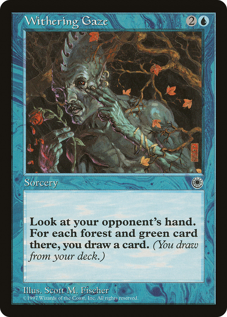 Withering Gaze (POR-) [Misc] Portal MTG Single Wizards of the Coast