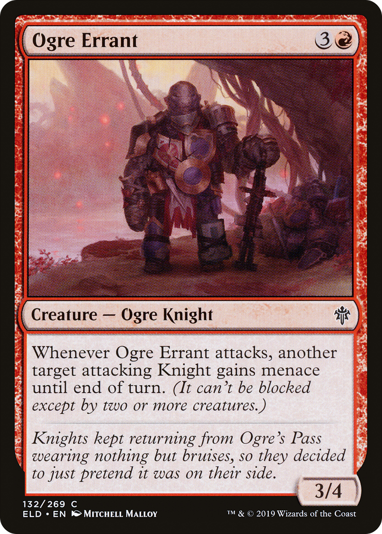 Ogre Errant (ELD-132) [Throne of Eldraine] MTG Single Wizards of the Coast