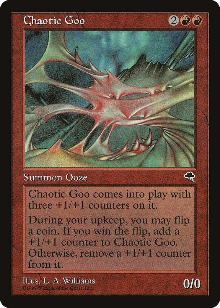 Chaotic Goo [Tempest] MTG Single Magic: The Gathering   