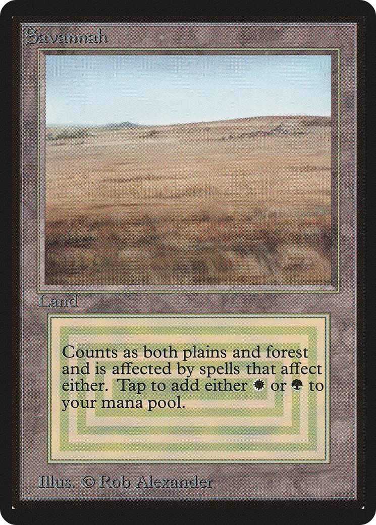 Savannah [Beta Edition] MTG Single Magic: The Gathering
