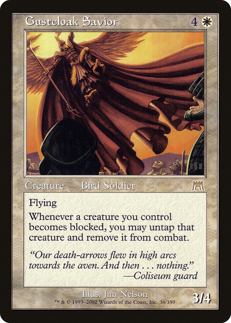 Gustcloak Savior (ONS-036) [Onslaught] MTG Single Wizards of the Coast