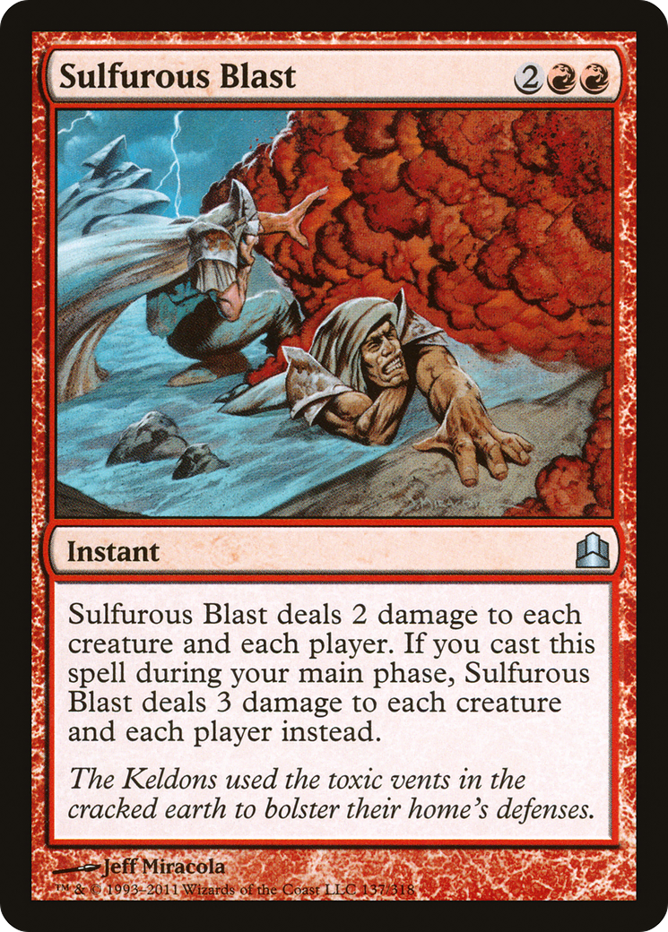 Sulfurous Blast [Commander 2011] MTG Single Magic: The Gathering