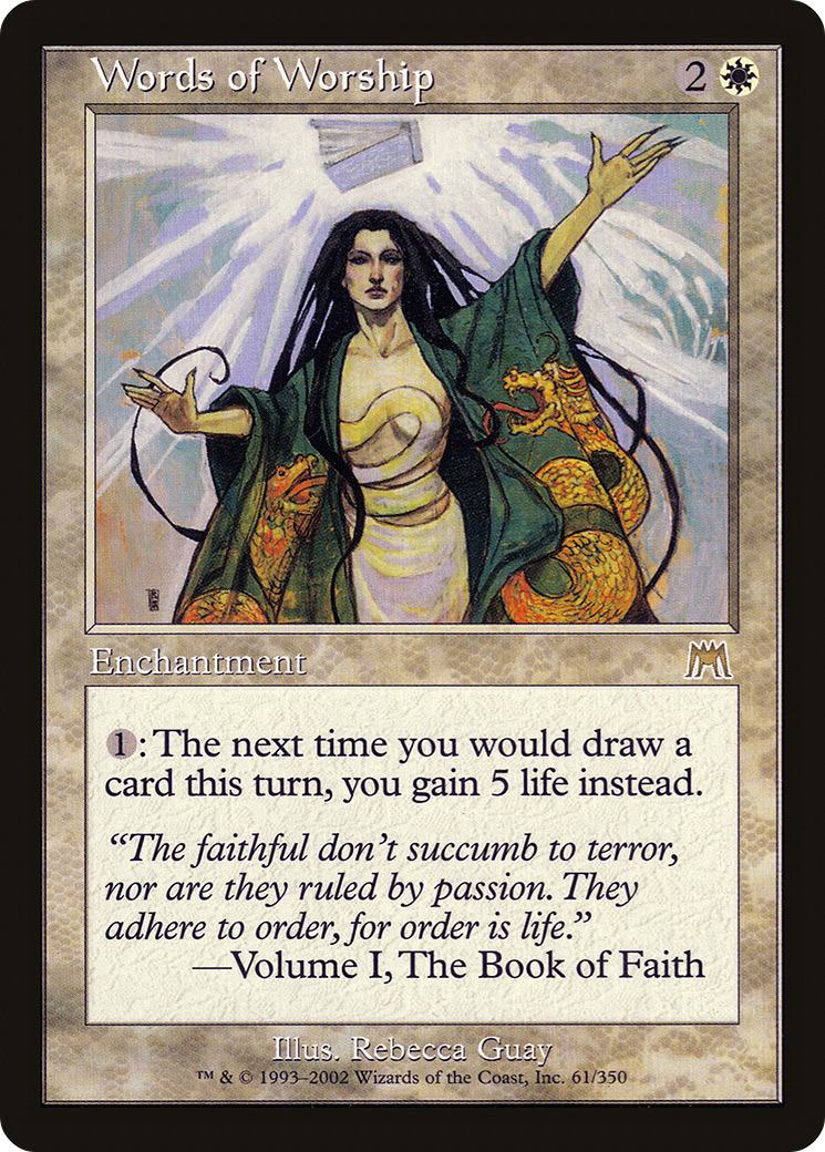 Words of Worship (ONS-061) [Onslaught] MTG Single Wizards of the Coast