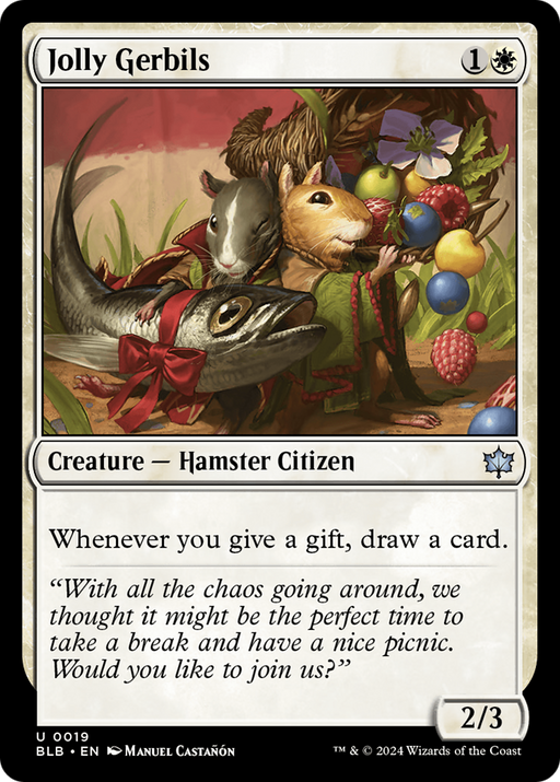 Jolly Gerbils (BLB-019) [Bloomburrow] Foil MTG Single Wizards of the Coast