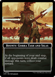 Bounty: Gorra Tash and Silas // Bounty Rules Double-Sided Token [Tokens] Outlaws of Thunder Junction Commander Tokens MTG Single Magic: The Gathering
