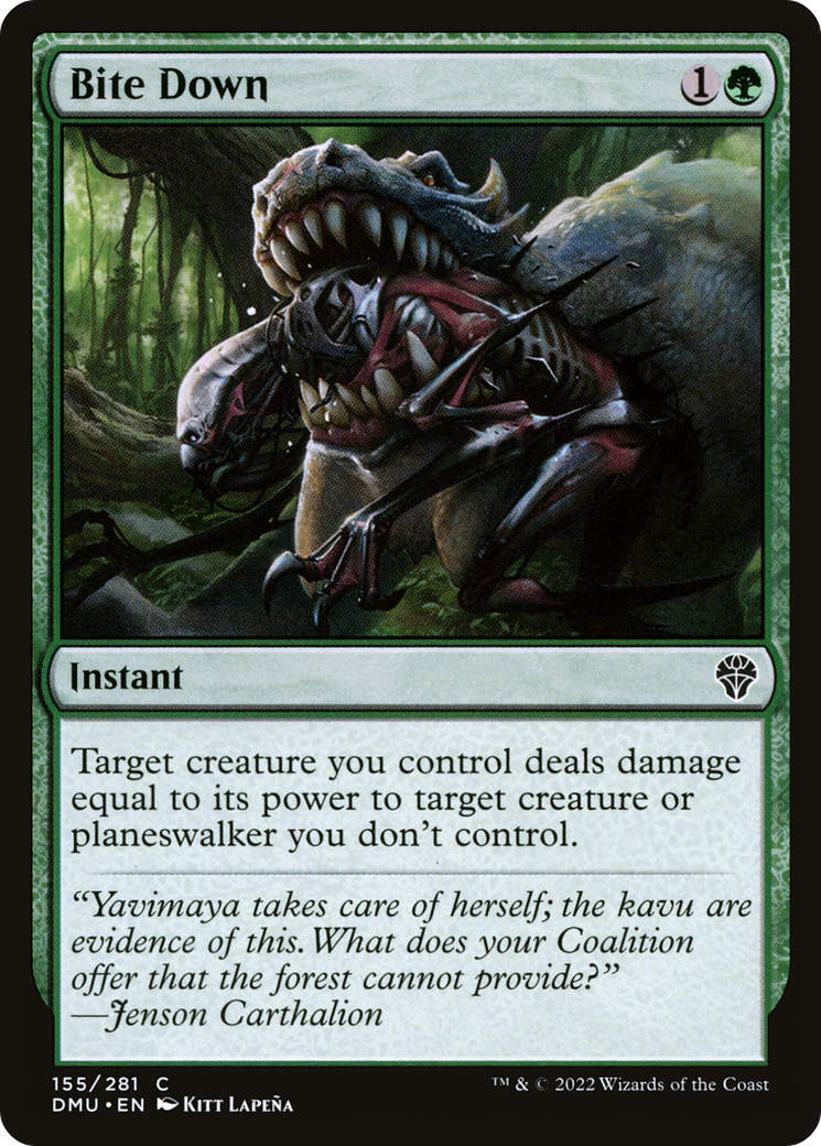Bite Down (DMU-155) [Dominaria United] Foil MTG Single Wizards of the Coast