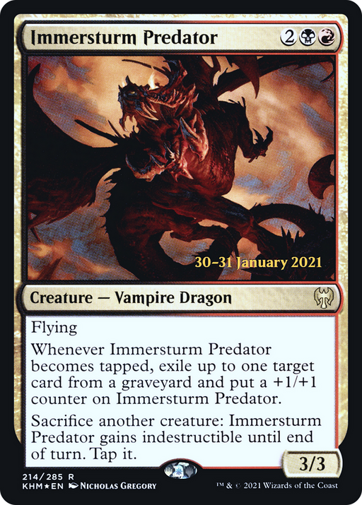 Immersturm Predator (PRE-214) [Kaldheim Promos] Foil MTG Single Wizards of the Coast