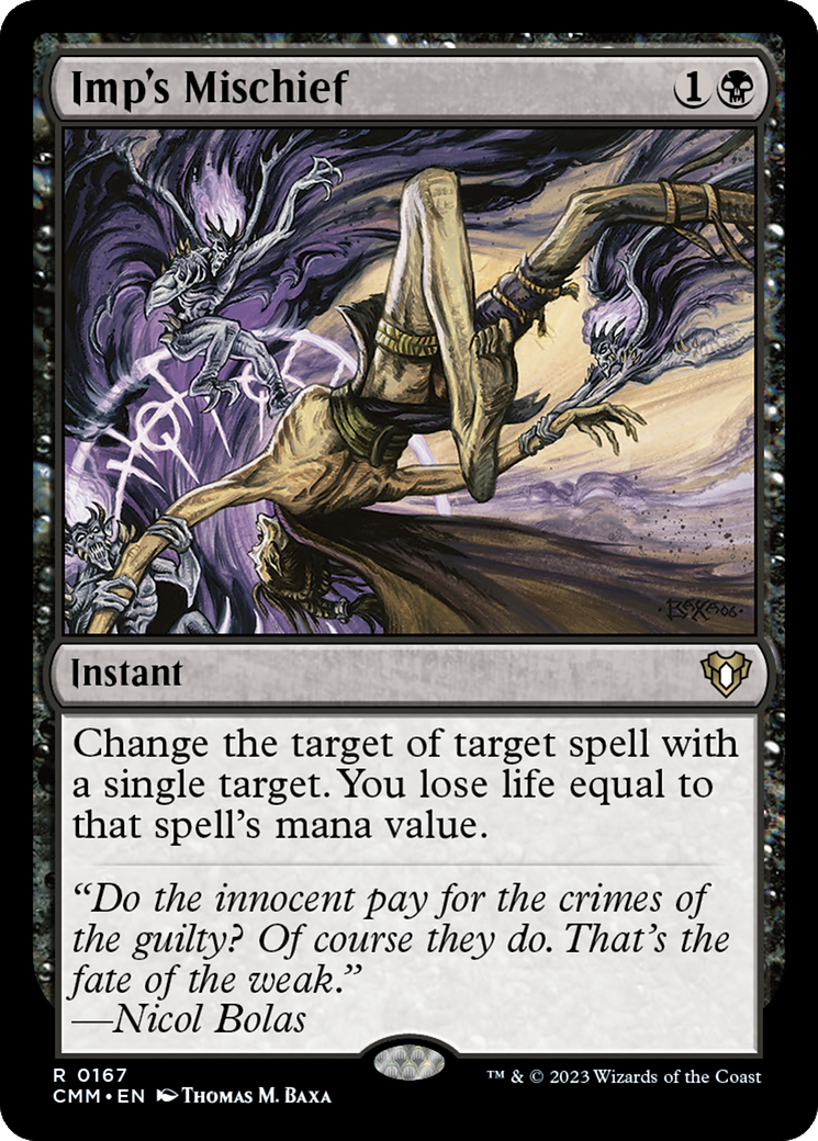 Imp's Mischief (CMM-167) [Commander Masters] MTG Single Wizards of the Coast