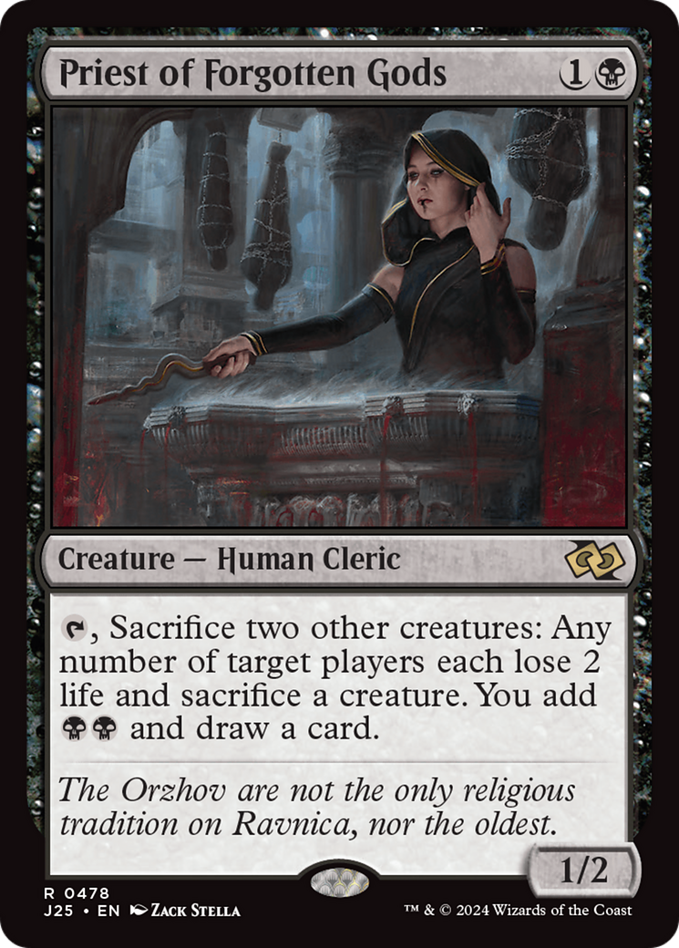 Priest of Forgotten Gods (J25-478) [Foundations Jumpstart] MTG Single Wizards of the Coast