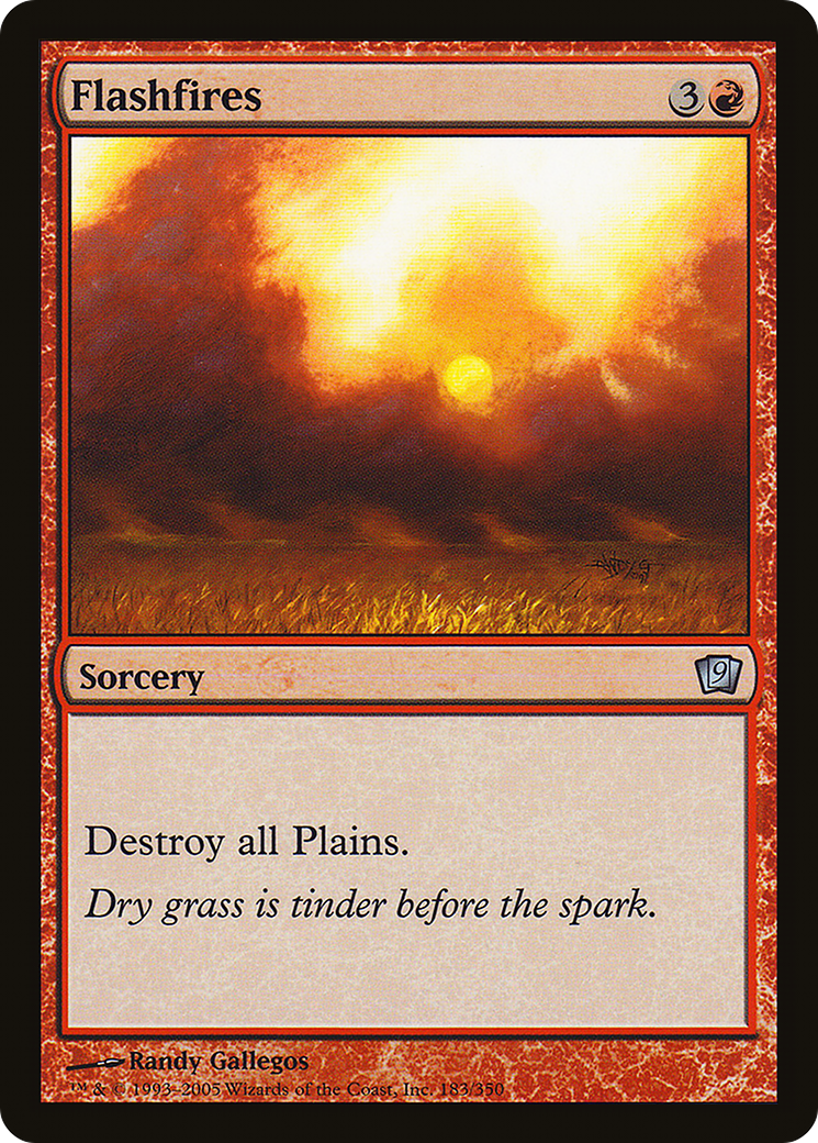 Flashfires (9ED-183) [Ninth Edition] Foil MTG Single Wizards of the Coast