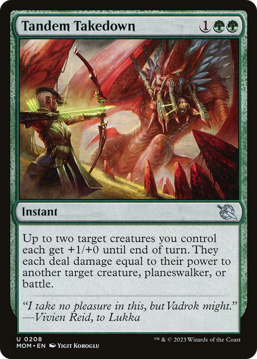 Tandem Takedown (MOM-208) [March of the Machine] MTG Single Wizards of the Coast