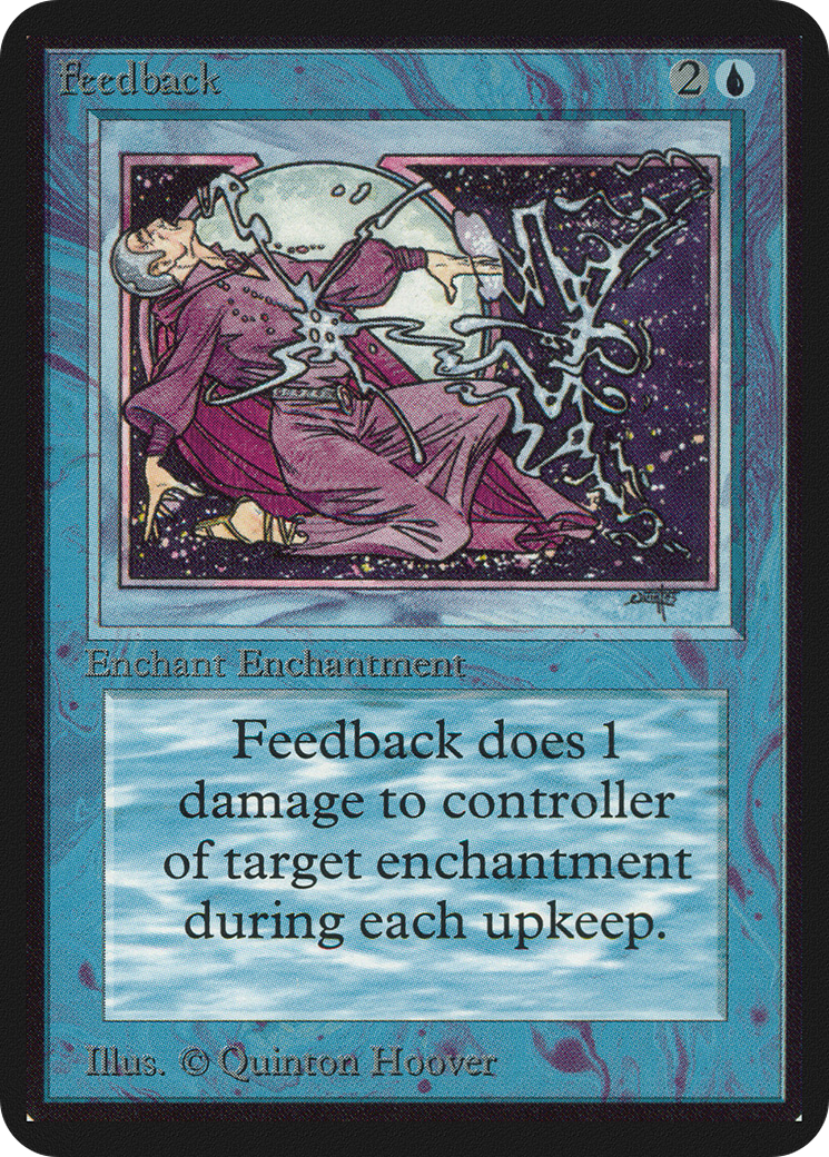 Feedback (LEA-) [Oldschool] Limited Edition Alpha MTG Single Wizards of the Coast