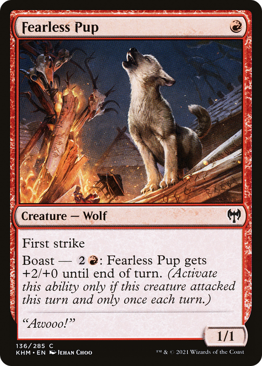 Fearless Pup (KHM-136) [Kaldheim] MTG Single Wizards of the Coast