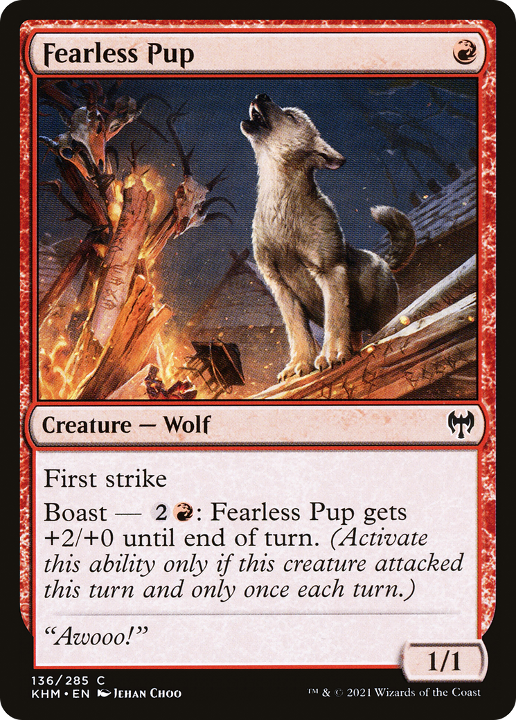 Fearless Pup (KHM-136) [Kaldheim] Foil MTG Single Wizards of the Coast