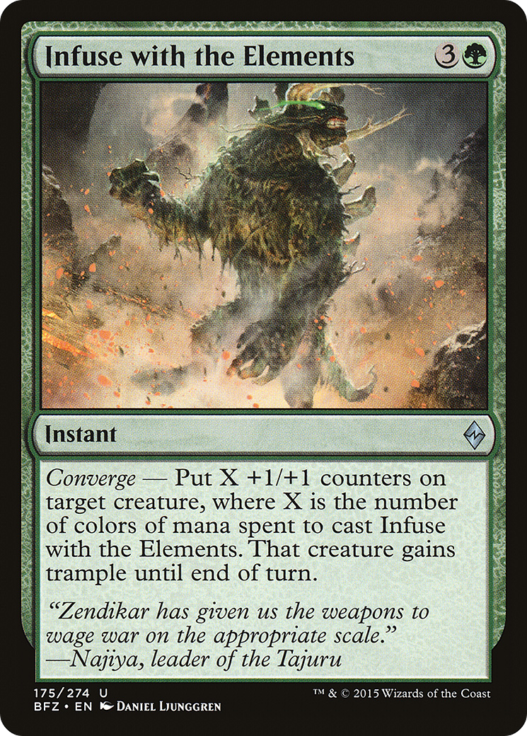 Infuse with the Elements (BFZ-175) [Battle for Zendikar] MTG Single Wizards of the Coast
