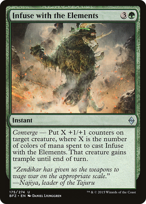 Infuse with the Elements (BFZ-175) [Battle for Zendikar] Foil MTG Single Wizards of the Coast