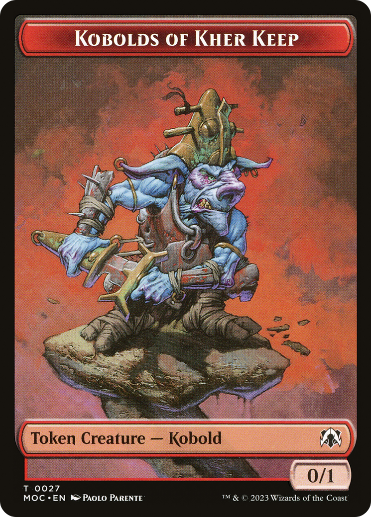 Kobolds of Kher Keep (TMOC-027) [Tokens] March of the Machine Commander Tokens MTG Single Wizards of the Coast