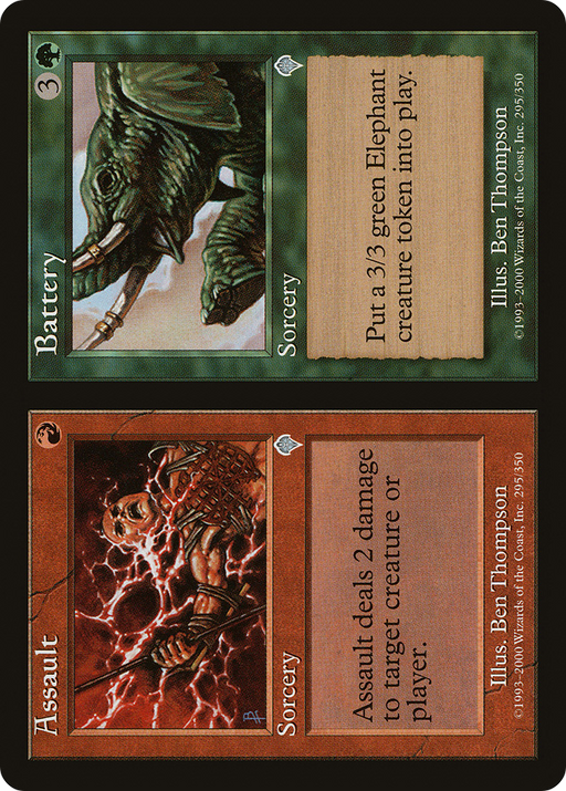 Assault // Battery (INV-295) [Invasion] MTG Single Wizards of the Coast