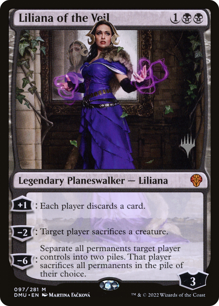 Liliana of the Veil (PPDMU-097) [Dominaria United Promos] MTG Single Wizards of the Coast