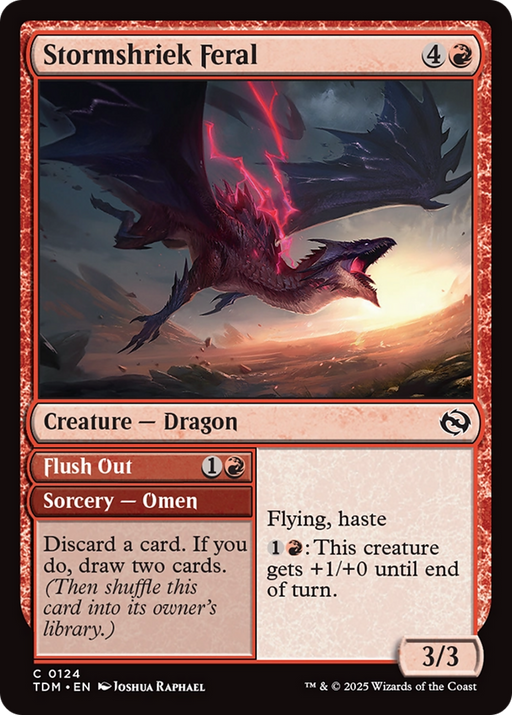 Stormshriek Feral (TDM-124) [Tarkir: Dragonstorm] MTG Single Wizards of the Coast