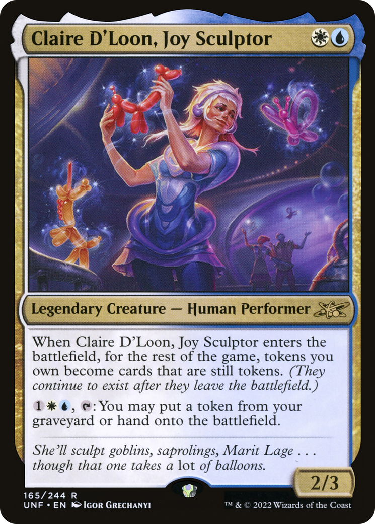 Claire D'Loon, Joy Sculptor (UNF-165) [Unfinity] MTG Single Wizards of the Coast