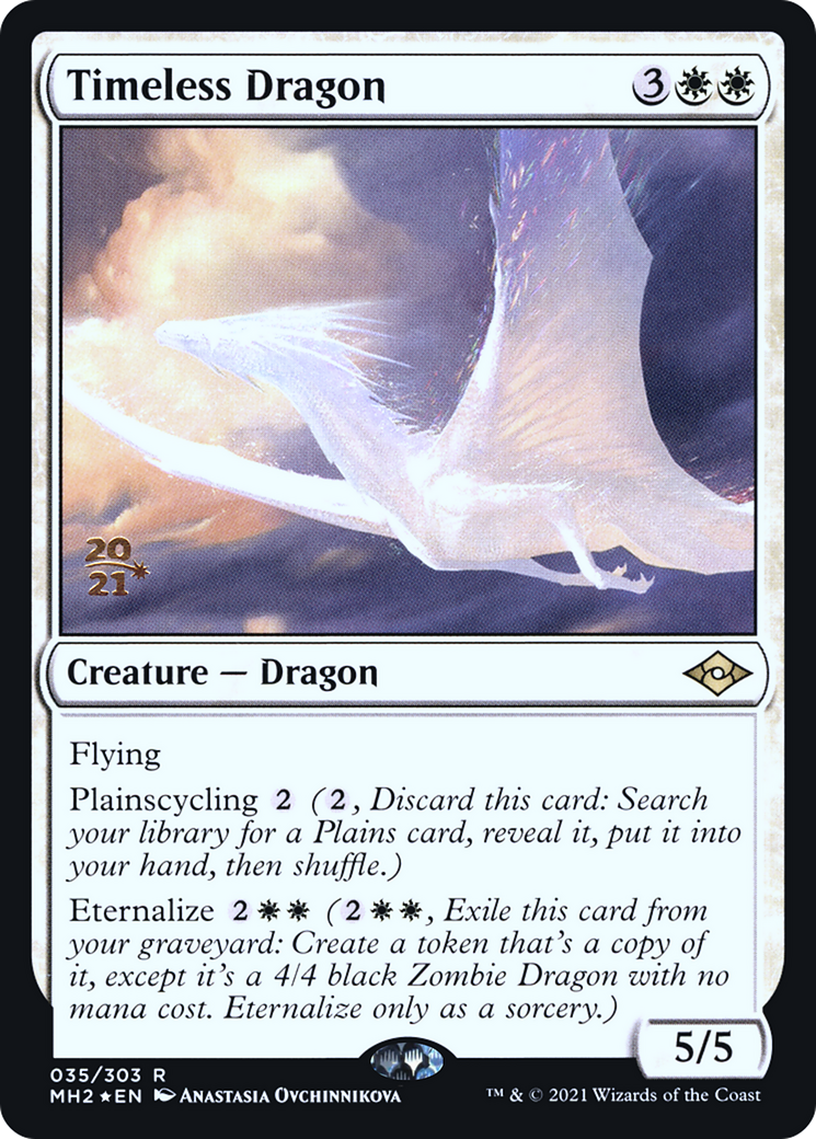Timeless Dragon (PRE-035) [Modern Horizons 2 Promos] Foil MTG Single Wizards of the Coast