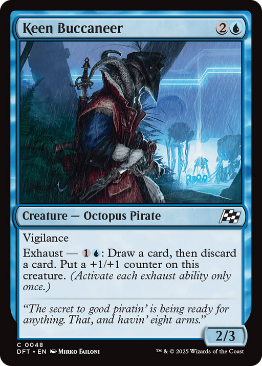 Keen Buccaneer (DFT-048) [Aetherdrift] MTG Single Wizards of the Coast