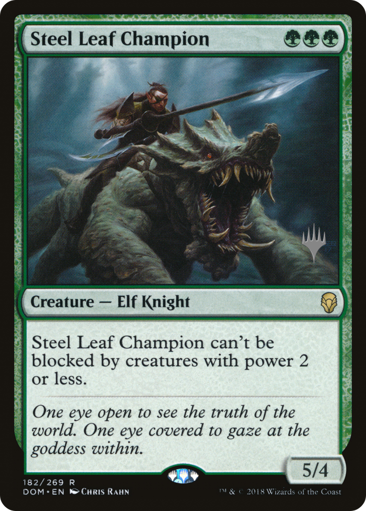 Steel Leaf Champion (PPM20-182P) [Dominaria Promos] MTG Single Wizards of the Coast