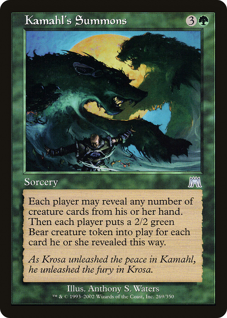 Kamahl's Summons [Onslaught] MTG Single Magic: The Gathering   