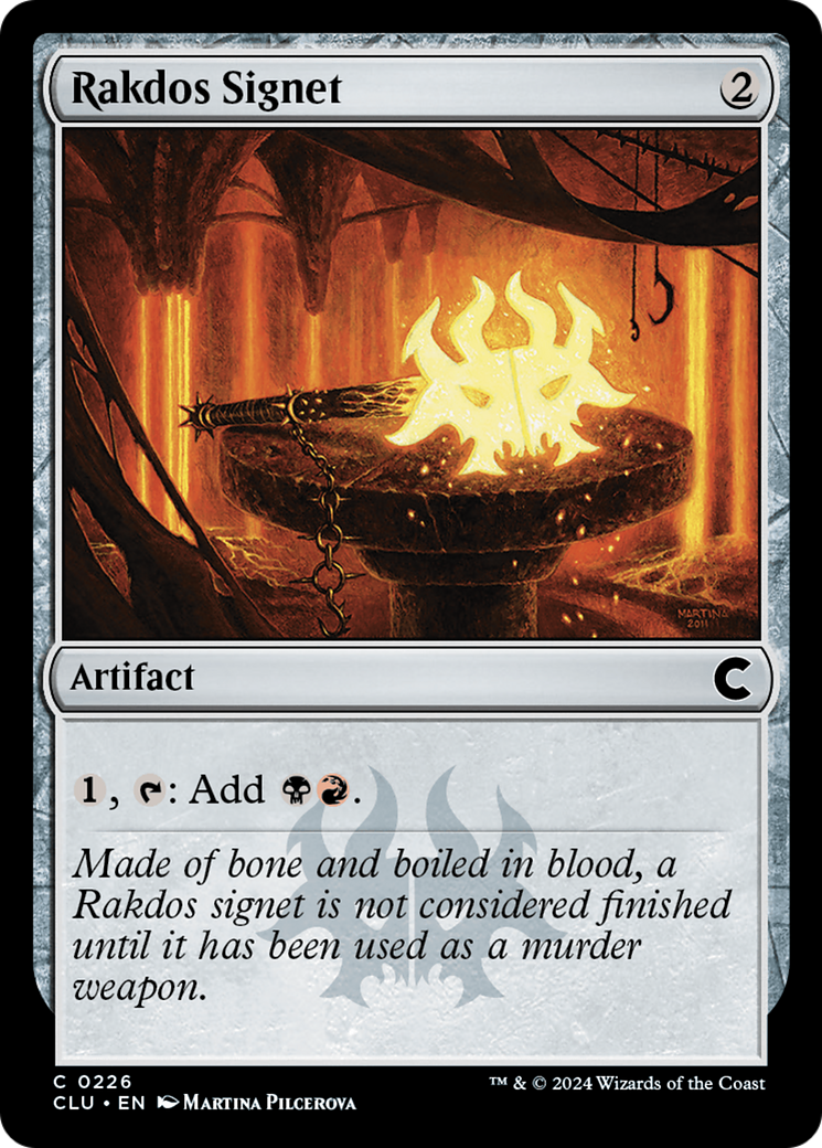 Rakdos Signet (CLU-226) [Ravnica: Clue Edition] MTG Single Wizards of the Coast