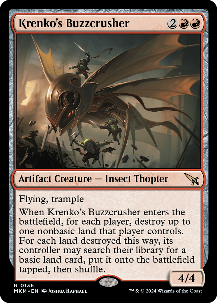 Krenko's Buzzcrusher (MKM-136) [Murders at Karlov Manor] MTG Single Murders at Karlov Manor