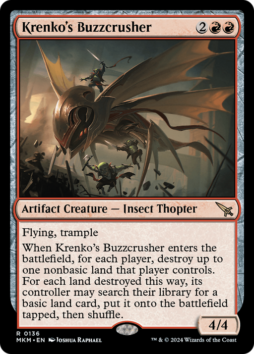 Krenko's Buzzcrusher (MKM-136) [Murders at Karlov Manor] Foil MTG Single Murders at Karlov Manor