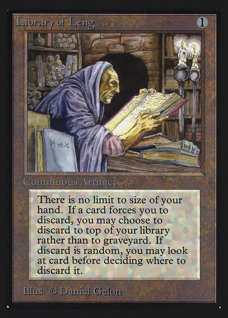 Library of Leng (IED-258) [Intl. Collectors' Edition] MTG Single Wizards of the Coast