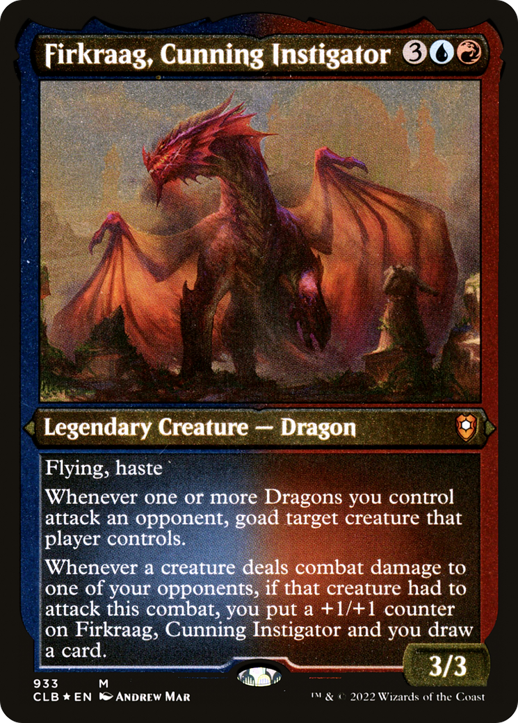 Firkraag, Cunning Instigator (CLB-933) [Commander Legends: Battle for Baldur's Gate] Etched Foil MTG Single Wizards of the Coast