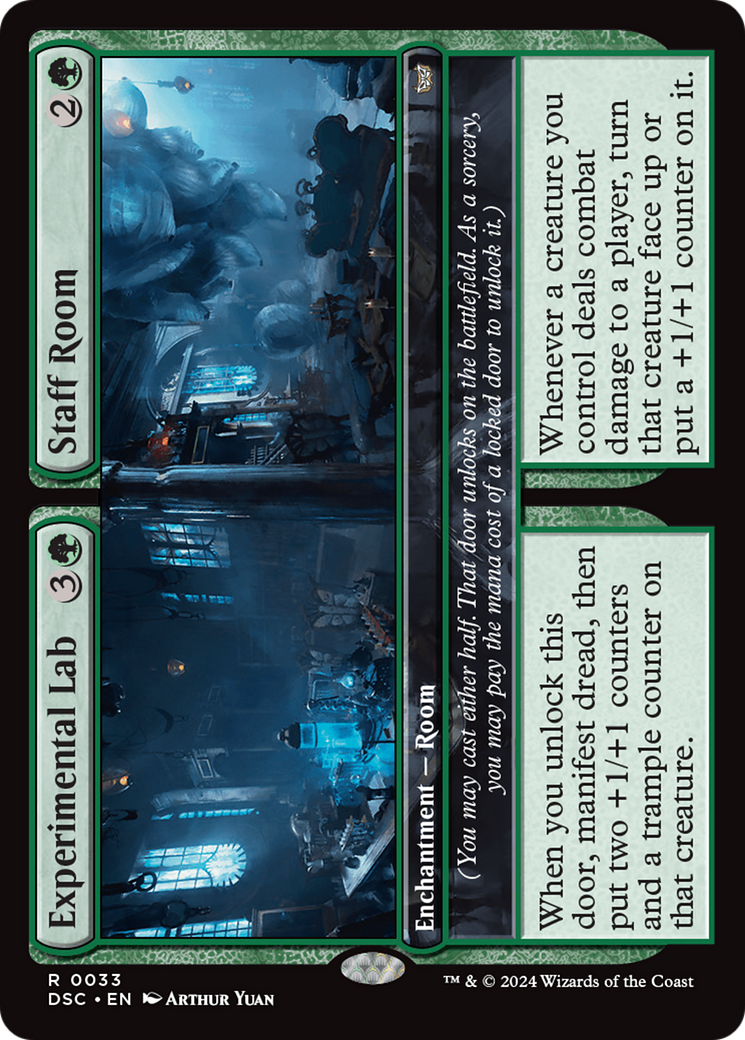 Experimental Lab // Staff Room (DSC-033) [Duskmourn: House of Horror Commander] MTG Single Wizards of the Coast